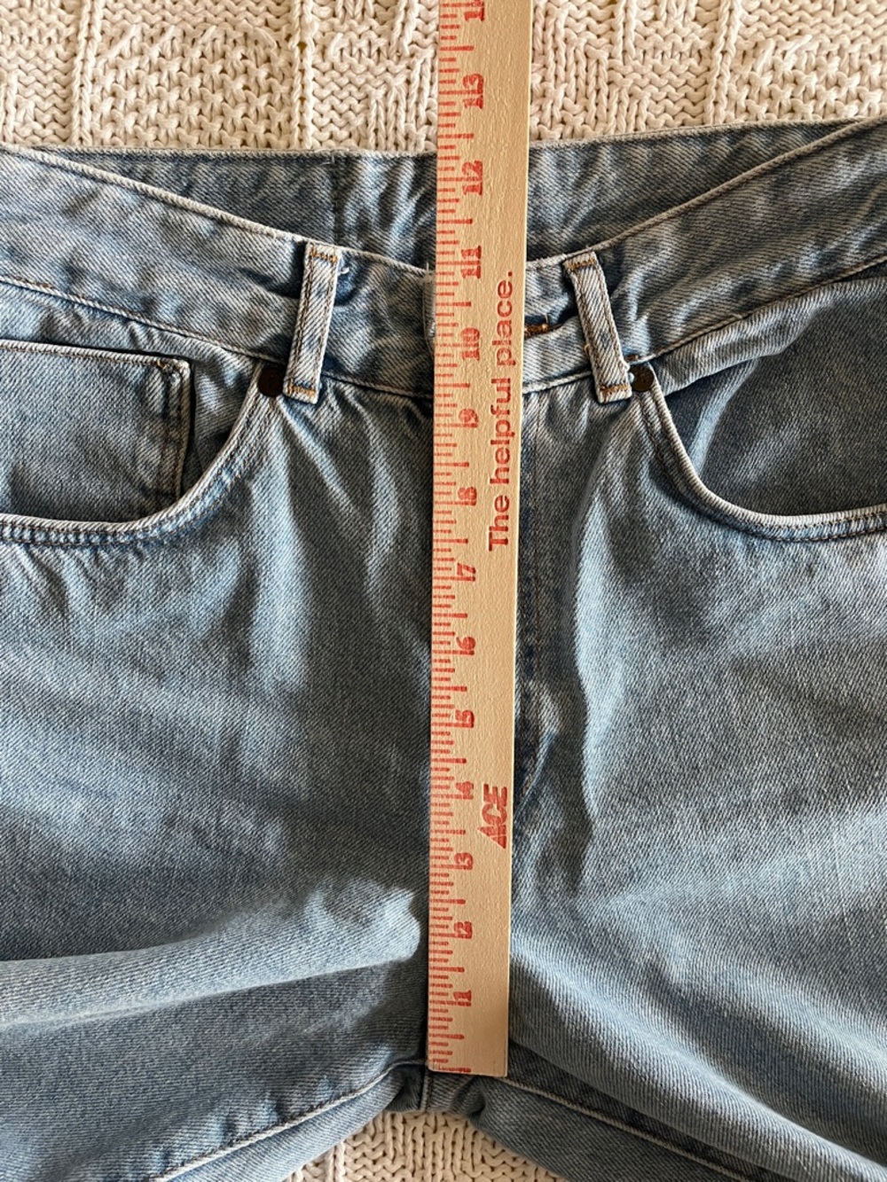 The Ragged Priest Light Blue Jeans Raw Hem Sz 28 - Picture 6 of 12